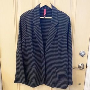 Pure Energy Striped Jersey Blazer